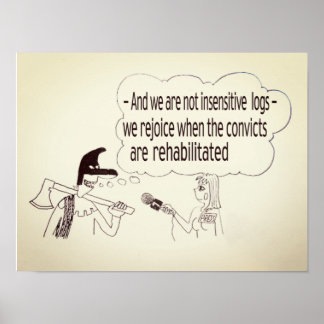 Funny "Interview Poster" Poster