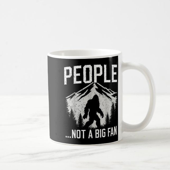 Funny Introvert Bigfoot People Not A Big Fan Dad J Kaffeetasse (Rechts)