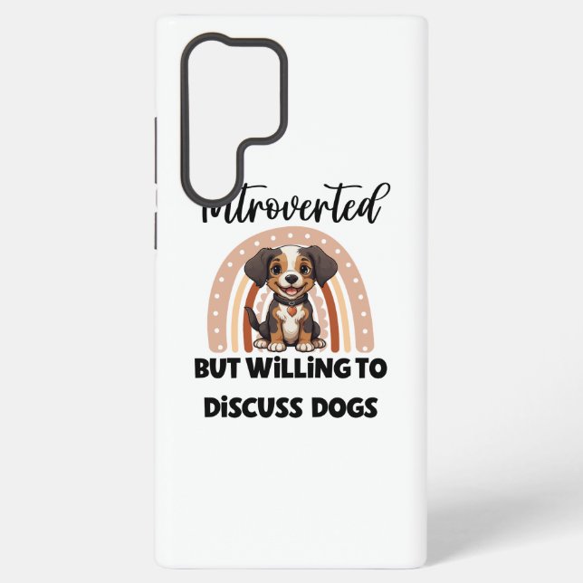 Funny Introvert Dog Lover Quote Samsung Galaxy Hülle (Rückseite)
