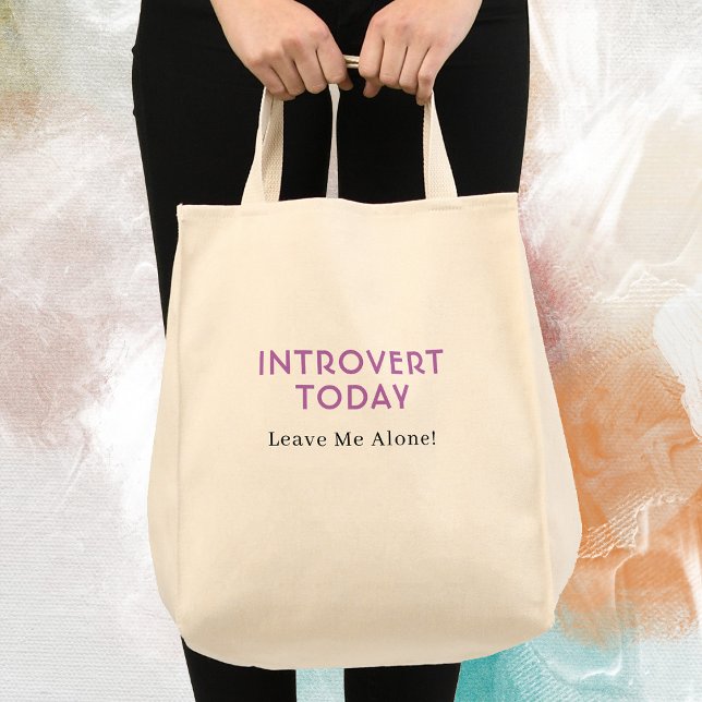 Funny Introvert & Extrovert Nachrichten Tragetasche (Von Creator hochgeladen)