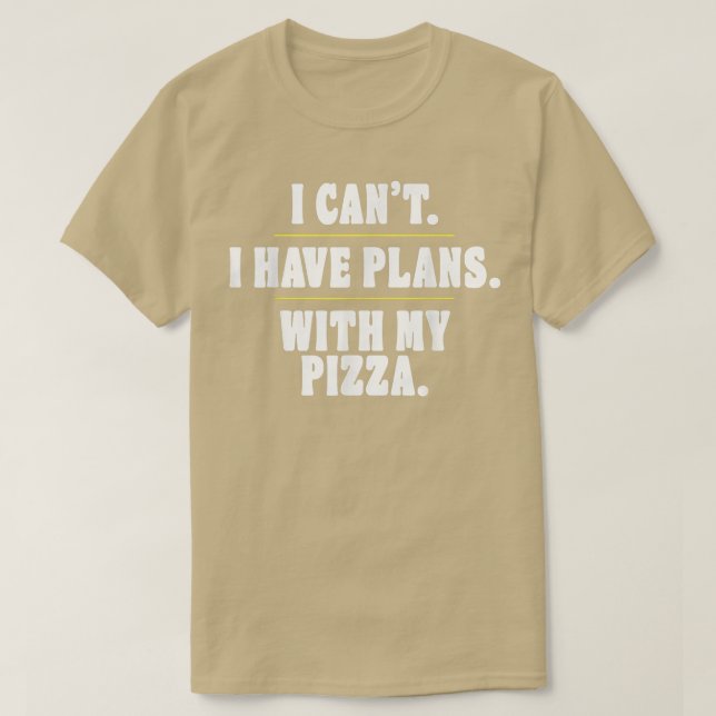 Funny Introvert Sorry, dass ich keine Pläne mit me T-Shirt (Design vorne)