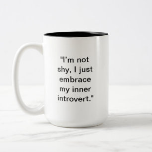 Funny Introvert Tasse Individuelle Name-Geschenk