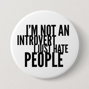 Funny Introverts Button