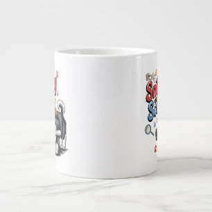 Funny Investigation Dog Design Jumbo-Tasse