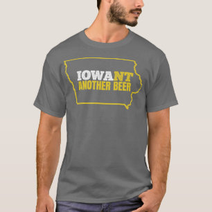 Funny Iowa Beer ShirtDistressed Iowa Staat Karte T T-Shirt