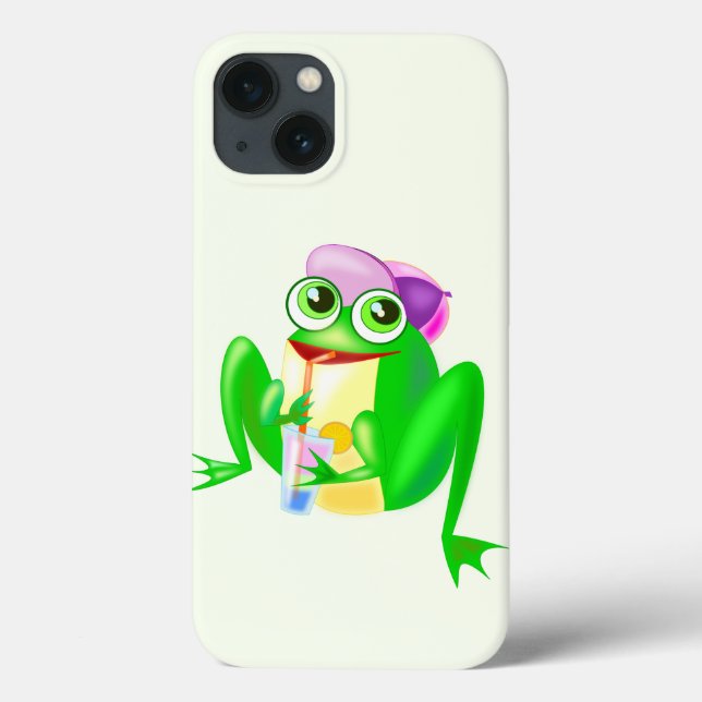 Funny iPhone Case mit Happy Frog (Rückseite)
