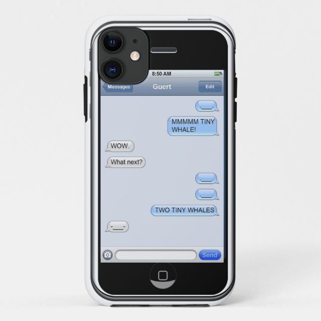 Funny iPhone-Wal-Nachricht Case-Mate iPhone Hülle (Rückseite)