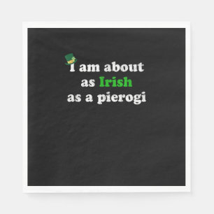 Funny Irish als ein Pierogi Irland Polen Foor Pole Serviette