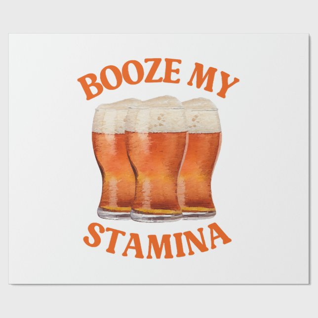 FUNNY IRISH BIER GESCHENKPAPIER (Flach)