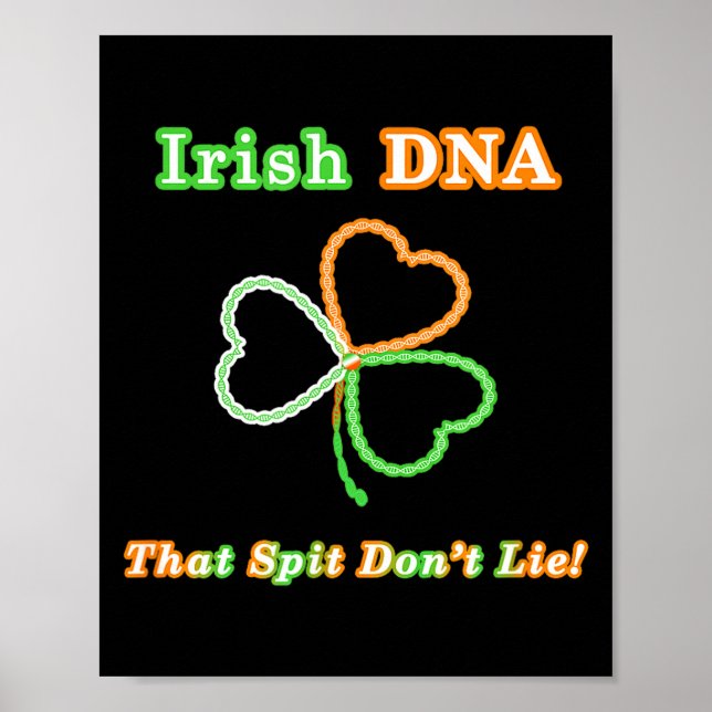 Funny Irish Dna Test Results - Ireland Ancestry An Poster (Vorne)