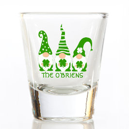 Funny Irish Green Gnomes Schnapsglas