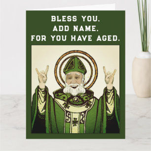 Funny Irish Katholic Birthday Karte