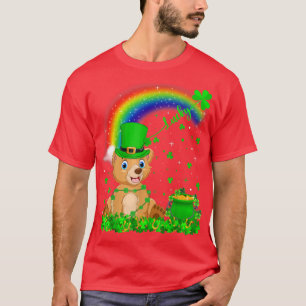 Funny Irish Kleeblatt Rainbow Lucky Bear St Patric T-Shirt