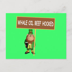 Funny Irish Leprechaun Postkarte