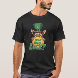 Funny Irish Leprechaun Wer will Glück? T-Shirt