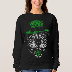 Funny Irish Pitbull Kleeblatts Green Hat St Patric Sweatshirt