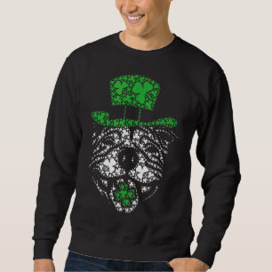 Funny Irish Pitbull Kleeblatts Green Hat St Patric Sweatshirt