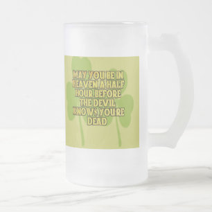 Funny Irish Sessings Mattierte Tasse