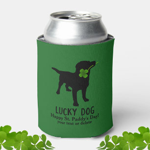 Funny Irish St. Patrick's Day Black Lab Lucky Dog Dosenkühler
