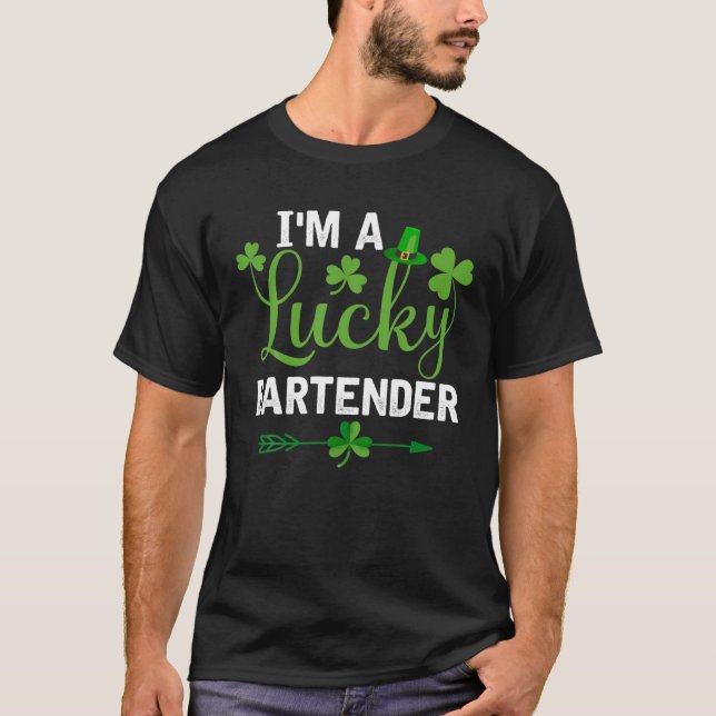Funny Irish St Patricks Day Costume I'm A Lucky Ba T-Shirt (Vorderseite)