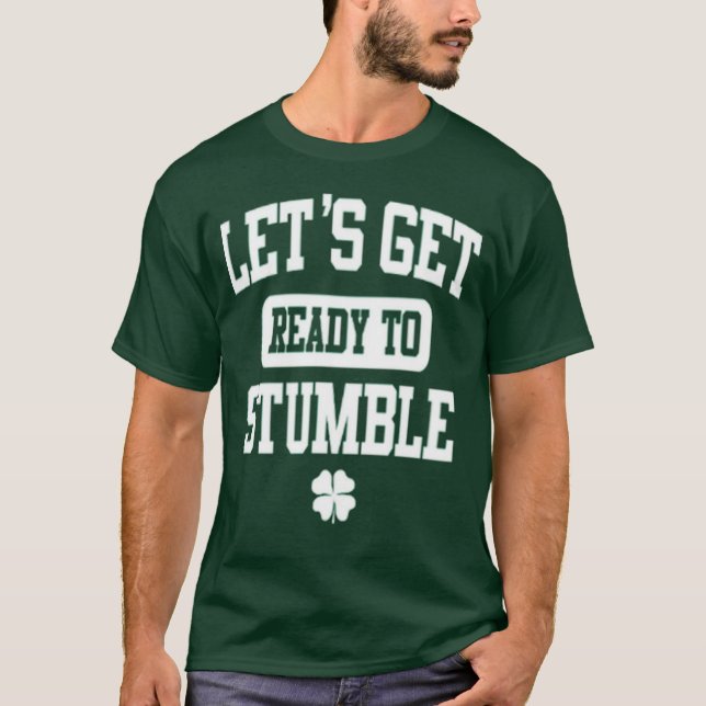 Funny Irish St Patrick's Day Drinking Beer Party T-Shirt (Vorderseite)