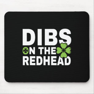 Funny Irish St Patricks Day Kleeblatt Dibs On R Mousepad