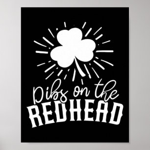Funny Irish St Patricks Day Kleeblatt Dibs On R Poster