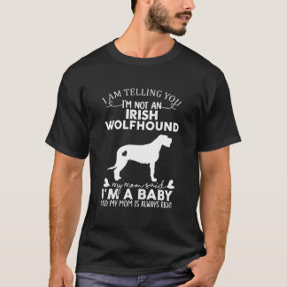 Funny Irish Wolfhound Hund liebt Geschenke für Fra T-Shirt