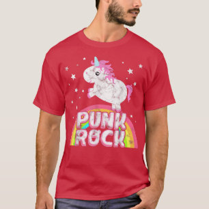 Funny Ironic Cool Unicorn Punk Rock Music T-Shirt 