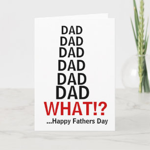 Funny Irritation Vater Vathers Day Card Karte
