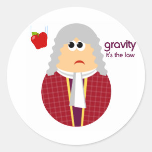 Funny Isaac Newton Stickers