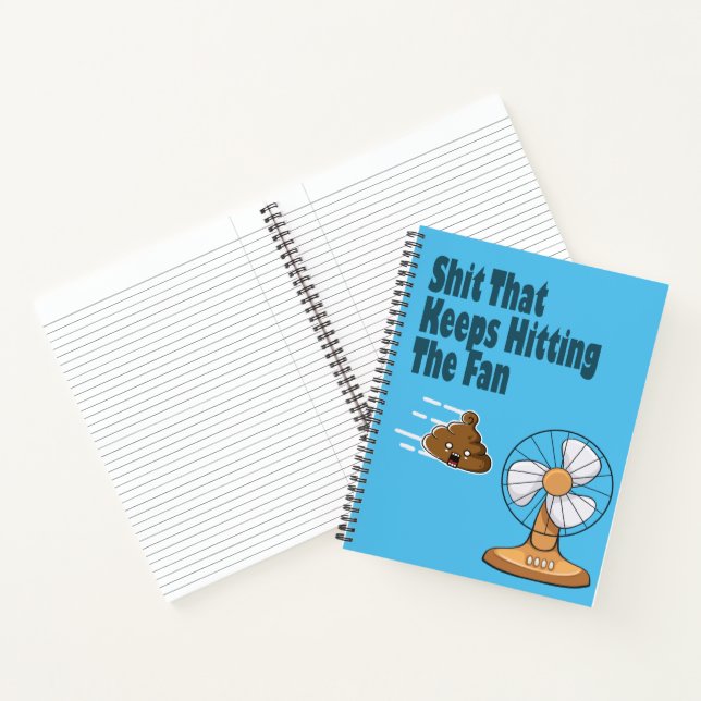 Funny Ish Behalte, den Lüfter anzutreffen Notizbuch (Innenseite)
