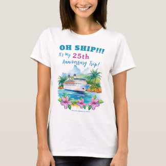 Funny Island Cruise Ship Hochzeitstag T-Shirt