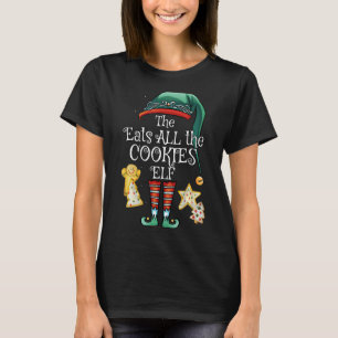 Funny isst alle Cookies Elf Matching Family Chr T-Shirt
