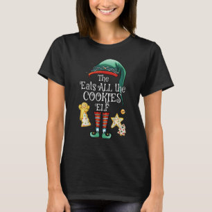 Funny isst alle Cookies Elf Matching Family Chr T-Shirt
