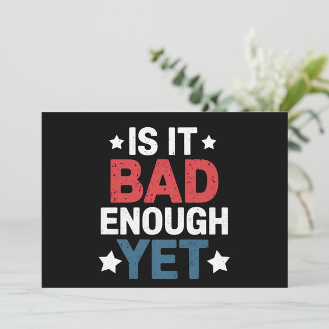 Funny ist es schlimm genug, doch patriotisch polit einladung (Stehend Vorderseite)