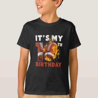 Funny ist mein 10. Geburtstag 10 Jahre alter Fußba T-Shirt