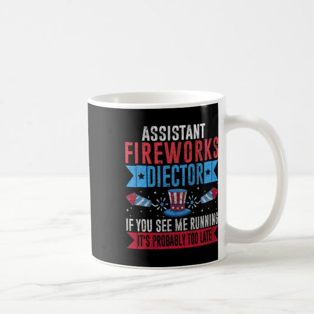 Funny Istant Fireworks Director I Run You Run 4th Kaffeetasse (Rechts)