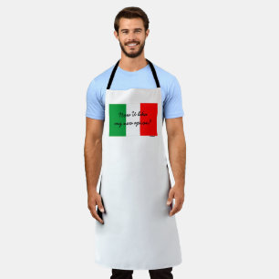 Funny Italian Accent Flag Italiens Schürze