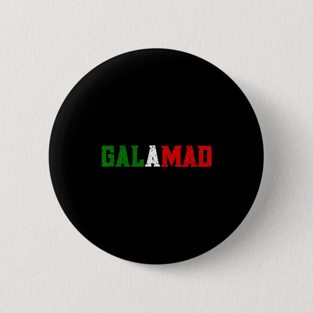 Funny Italian American Food Slang Calamari Galamad Button (Vorderseite)