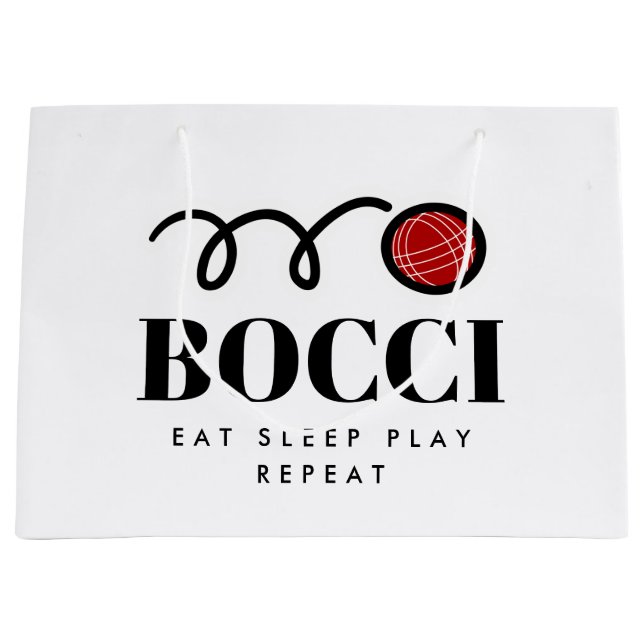 Funny Italian Bocci-Ball Geschenktasche für Boccia Große Geschenktüte (Vorderseite)