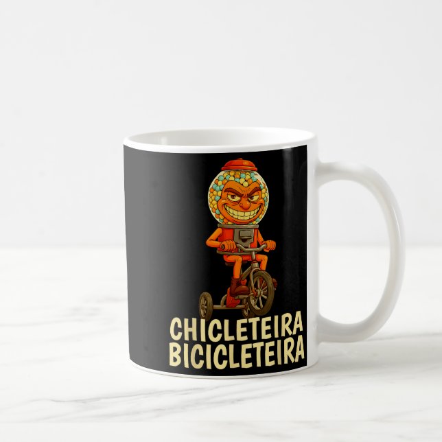 Funny Italian Brainrot Kids Meme Chicleteira Bicic Kaffeetasse (Rechts)