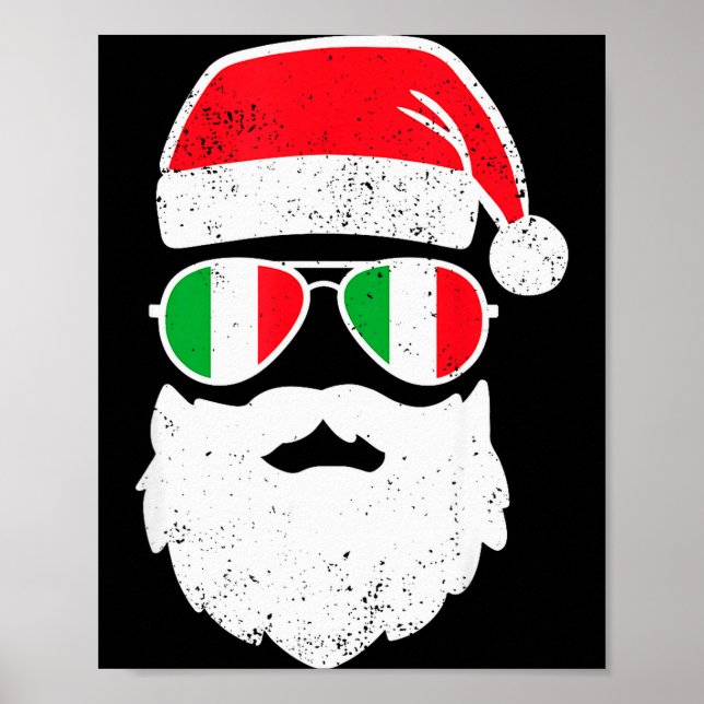 Funny Italian Christmas Pajama Funny Italian Match Poster (Vorne)