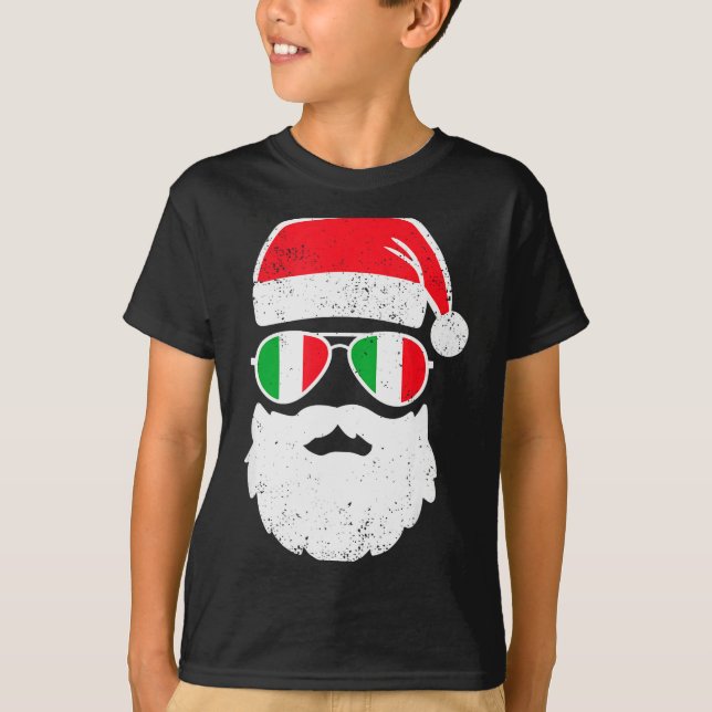 Funny Italian Christmas Pajama Funny Italian Match T-Shirt (Vorderseite)