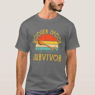 Funny Italian Holzlöffel Survivor Vintag Retro T-Shirt