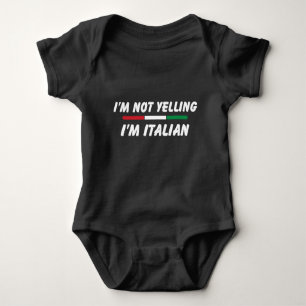 Funny Italian Joke, italienische amerikanische Fam Baby Strampler