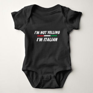 Funny Italian Joke, italienische amerikanische Fam Baby Strampler