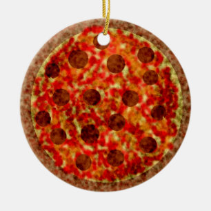 Funny Italian Pizza Christmas Ornament
