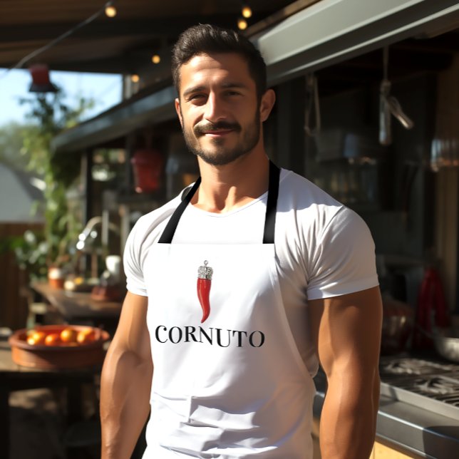 Funny Italian Red Horn Pendant Schürze (Von Creator hochgeladen)