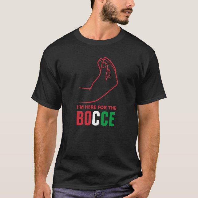 Funny Italian Redewendungen - BOCCE T-Shirt (Vorderseite)